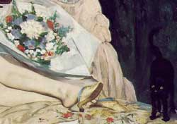 Fragmento de Olimpia, de Manet